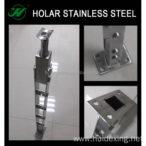 Decorative stainless steel handrail fittings